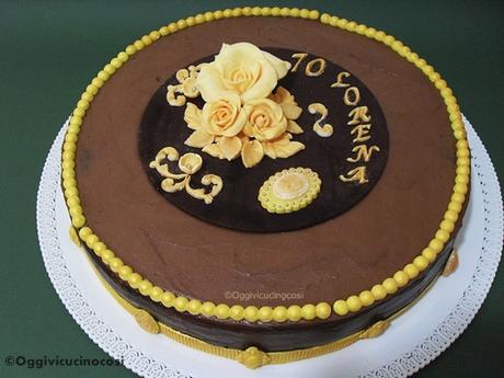 Dark Chocolate Cake per 70 anni