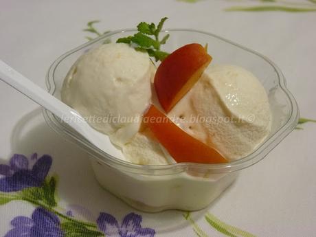 Gelato allo yogurt con albicocche