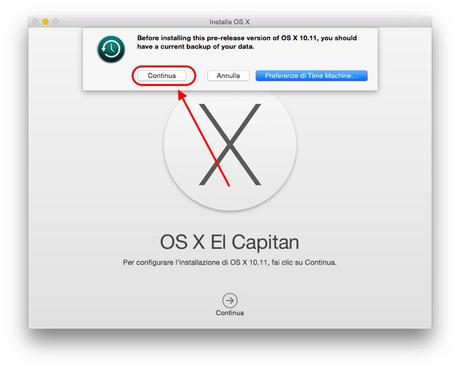 Come installare OS X El Capitan 10.11 beta pubblica