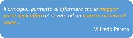 Applicazione in Excel della teoria di Pareto