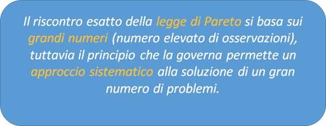 Applicazione in Excel della teoria di Pareto