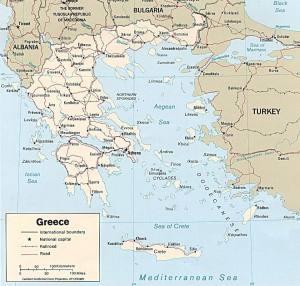 Mappa della Grecia