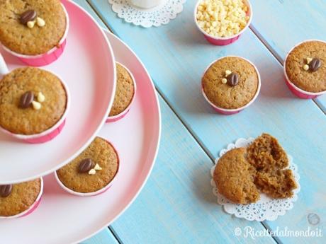 Muffin al caffè con gocce di cioccolato