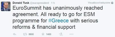 I leader europei hanno raggiunto un accordo sulla Grecia