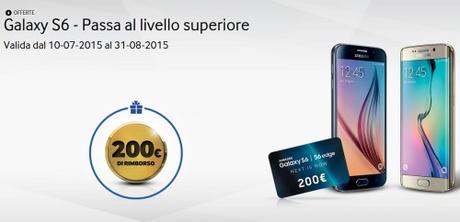 Promozione Galaxy S6   Passa al livello superiore Promozione Galaxy S6 - Passa al livello superiore: rimborso di 200€ sull'acquisto di Galaxy S6 e S6 edge  SAMSUNG Italia