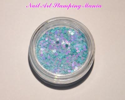 Ocean Manicure With Glitter from Born Pretty Store