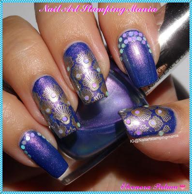 Ocean Manicure With Glitter from Born Pretty Store