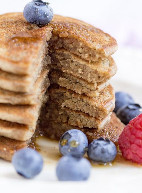 PANCAKES VEGAN SENZA GLUTINE INTEGRALI + AVENA