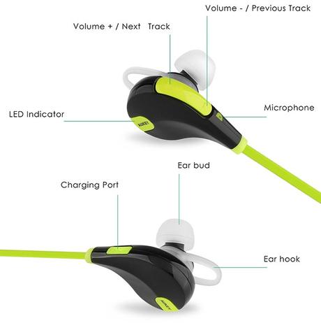 Cuffie in-ear Aukey, gli auricolari Bluetooth ottimi in estate