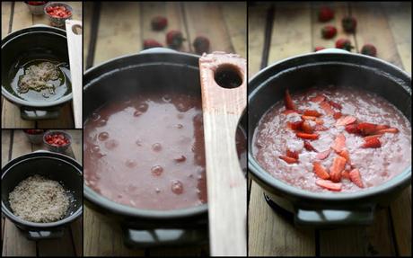 Risotto di fragole mantecato al pecorino contro il logorio della digestione moderna