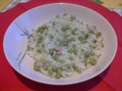 Con e Senza Bimby, Risotto Cremoso con Piselli e Pancetta