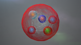 Rappresentazione artistica di un pentaquark