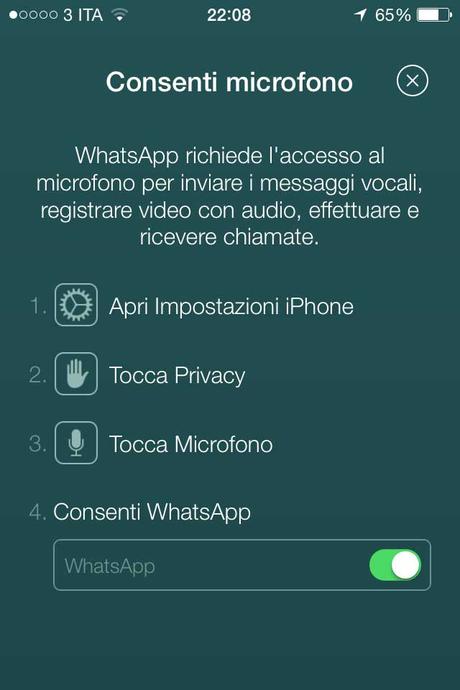 Come fare chiamate gratis WhatsApp iPhone