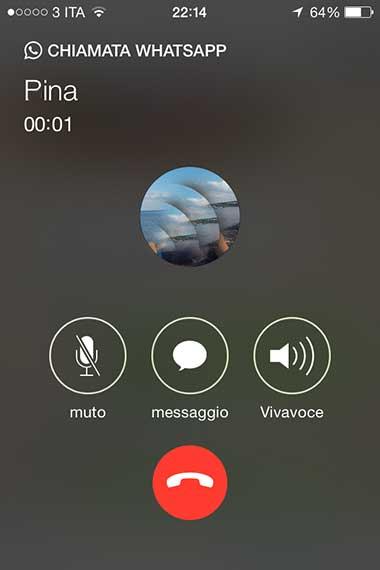 Come fare chiamate gratis WhatsApp iPhone