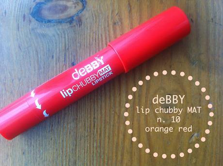 deBBY lip chubby MAT n. 10 orange red