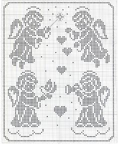 Angioletti a filet / Crochet filet angels