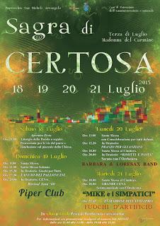 CERTOSA (pv). Weekend di festa con la sagra della Madonna del Carmine