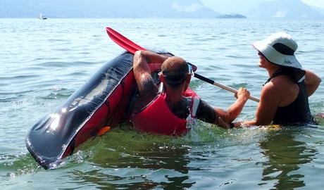 Rolling session on the lake