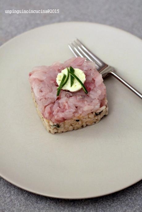 risotto-al-limone-e-basilico-con-tartare-di-branzino-e-burro-al-lime