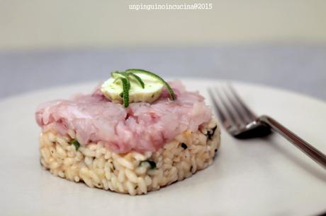 risotto-al-limone-e-basilico-con-tartare-di-branzino-e-burro-al-lime