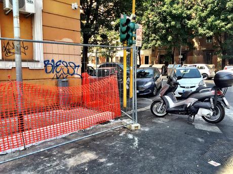 Ancora cantieri-scempio. Ancora Porta Portese. La finta riqualificazione di Via Panfilo Castaldi e Via Giovanni da Castel Bolognese