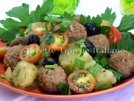 Insalata di polpettine e patate