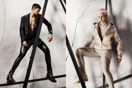 Versace uomo, la campagna grintosa per l’autunno inverno 2015-2016