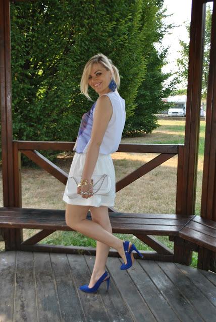 abbinamento bianco e blu outfit bianco e blu abbinamenti bianco e blu come abbinare il bianco e blu outfit blu e bianco come abbinare il blu e bianco mariafelicia magno fashion blogger colorblock by felym blog di moda italiani blogger italiane di moda fashion blog italiani outfit 17 luglio 2015 outfit luglio 2015 outfit estivi outfit estate 2015 outfit  estivi donna outfit eleganti donna summer outfit july outfits white outfit blue outfit how to wear white fashion bloggers italy