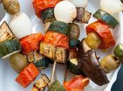 Spiedini verdure forno Grilled vegetables skewers