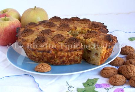 Torta di riso mele e amaretti