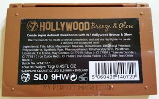 W7 Review - PaletteHollywood Bronze&Glow