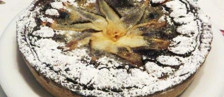 Frolla alle mandorle, cioccolato e pere