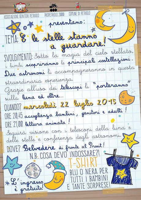 I bambini conoscono e osservano le stelle a Petriolo (Mc)