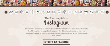 La mappa del cibo secondo Instagram: per esempio si mangia più pizza a…