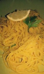 Spaghetti al limone senza glutine