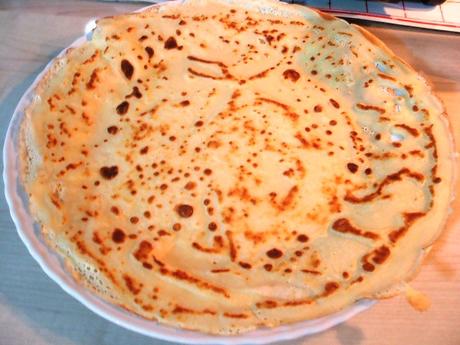 Crespelle con fagiolini, patate e stracchino