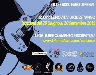 Aperte le iscrizioni alla quarta edizione del concorso della Fame Dischi 2015/2016