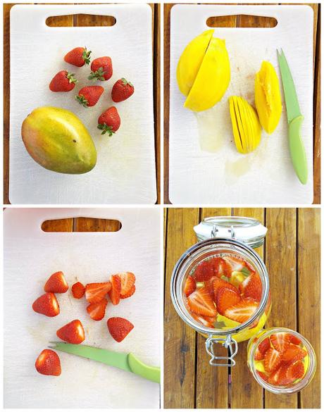 Detox water #9: Mango e fragole