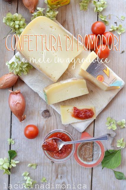 confettura di pomodori e mele in agrodolce