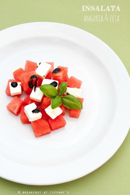 Insalata anguria e feta / Feta cheese and watermelon salad