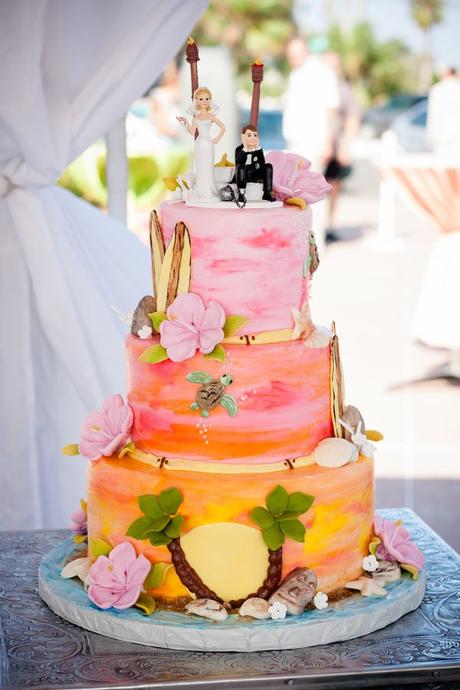 Torte originali per il matrimonio in spiaggia