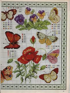 Un mare di schemi con farfalle da scaricare gratis