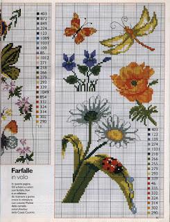 Un mare di schemi con farfalle da scaricare gratis