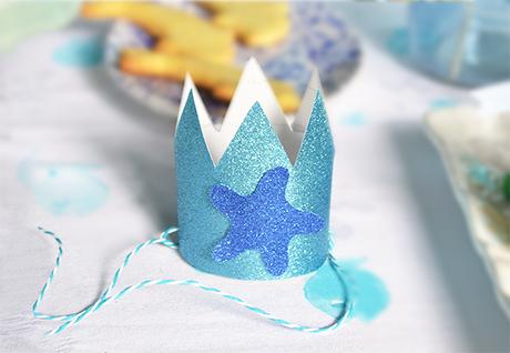 la coroncina glitter diy per il compleanno della bimba