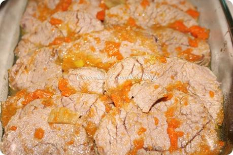 Brasato di vitello con la zucca