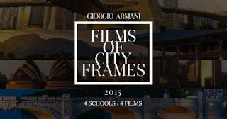 Giorgio Armani: Parteciperà alla II° edizione di Films of City Frames