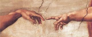 Schema per il punto croce: La Creazione di Michelangelo