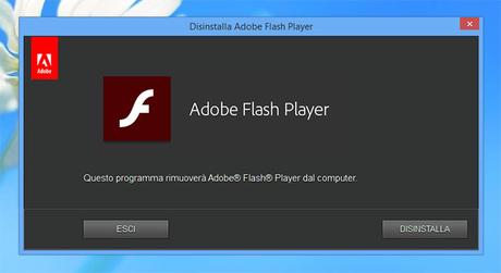 Come rimuovere Flash Player da Pc