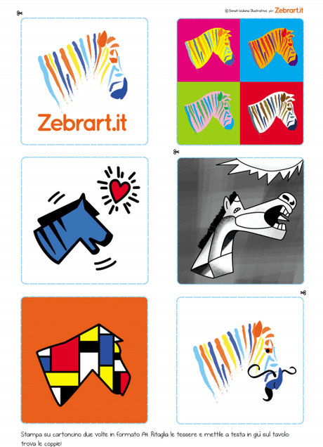 Giochi per bambini gratis il memory delle zebre!