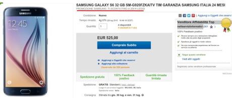 SAMSUNG GALAXY S6 32 GB SM G920FZKAITV TIM GARANZIA SAMSUNG ITALIA 24 MESI Scopriamo come possiamo comprare Samsung Galaxy S6 a 375 euro su eBay con promozione Galaxy S6 Days Scopriamo come possiamo comprare Samsung Galaxy S6 a 375 euro su eBay e con tanto di garanza italiana, sfruttando la promozione Galaxy S6 Days Scopriamo come possiamo comprare Samsung Galaxy S6 a 375 euro su eBay e con tanto di garanza italiana, sfruttando la promozione Galaxy S6 Days Scopriamo come possiamo comprare Samsung Galaxy S6 a 375 euro su eBay e con tanto di garanza italiana, sfruttando la promozione Galaxy S6 Days Scopriamo come possiamo comprare Samsung Galaxy S6 a 375 euro su eBay e con tanto di garanza italiana, sfruttando la promozione Galaxy S6 Days  eBay